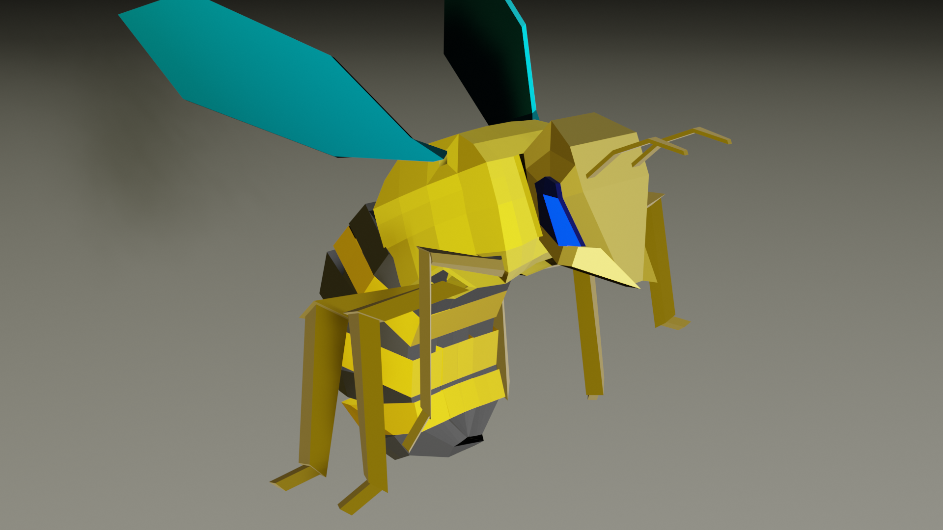 Low Poly Rigged Bee preview image 2
